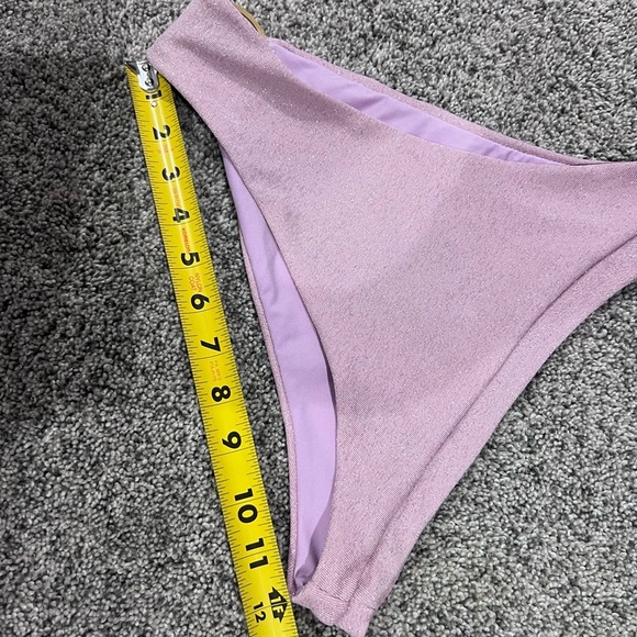 NWT! Sunday Brunch 2 Piece Bikini Shimmer Padded Underwired Pink Swimsuit Medium - Picture 5 of 8